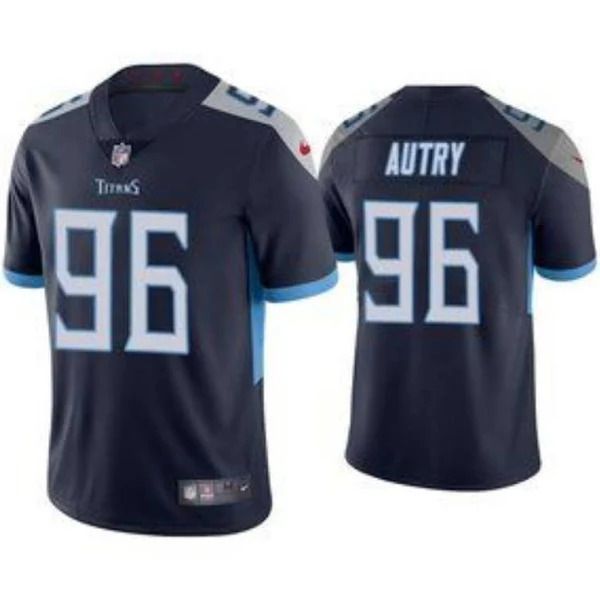 Men Tennessee Titans #96 Denico Autry Nike Navy Vapor Limited NFL Jersey->tennessee titans->NFL Jersey